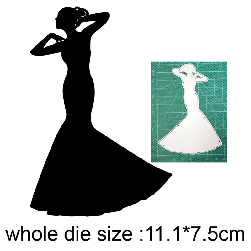 2021 New Craft Dies Africa Woman Metal Cutting Dies Cut Die Mold Decoration Scrapbook Dies Knife Mould Blade Punch Stencils Dies