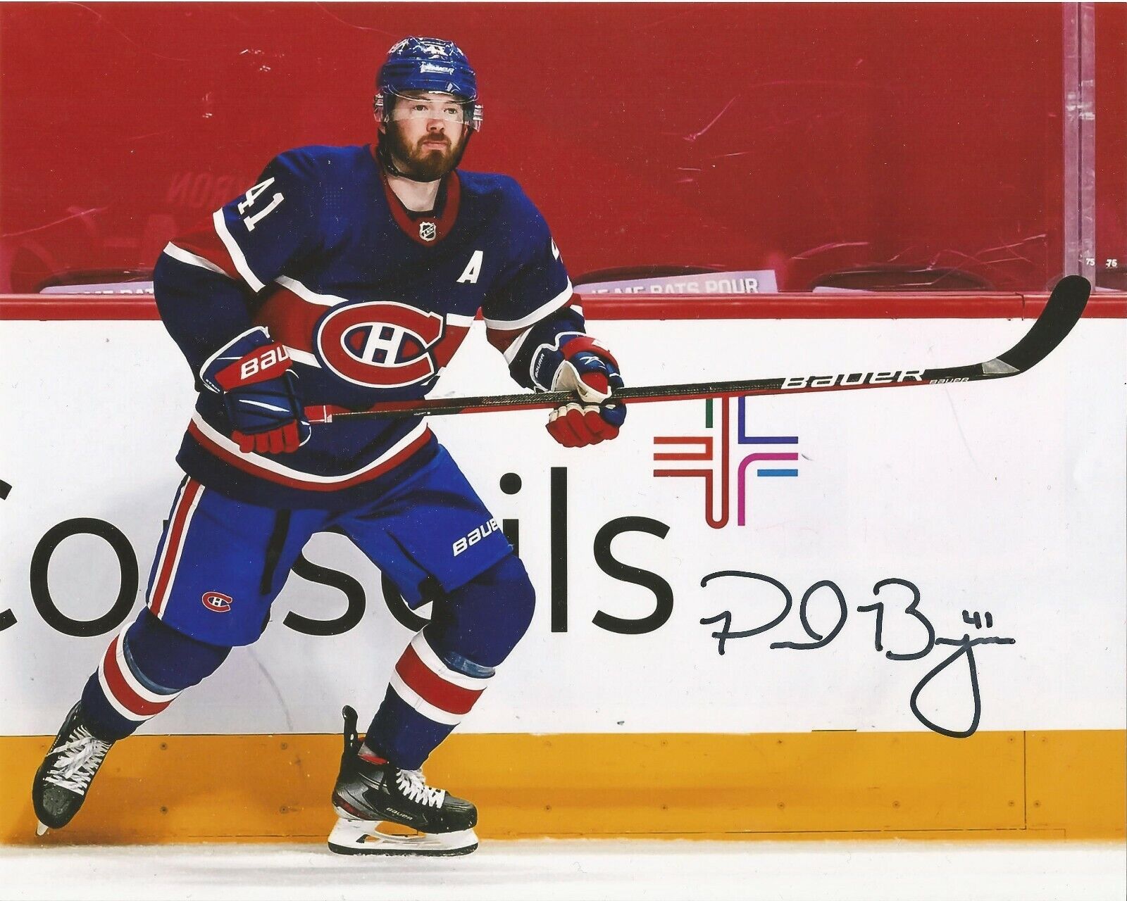 PAUL BYRON SIGNED MONTREAL CANADIENS 8x10 Photo Poster painting #1 w/COA