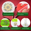 8PCS DIY Diamond Painting Art Wine Glass Charm Pendant Kits