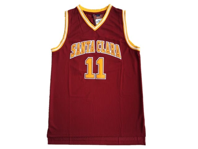 NCAA Santa Clara University No. 11 Nash Red Jersey mysite