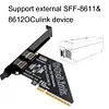 PCIeX8 to 2 Port Oculink SFF 8611 & 8612 Expansion Adapter Adapter Card