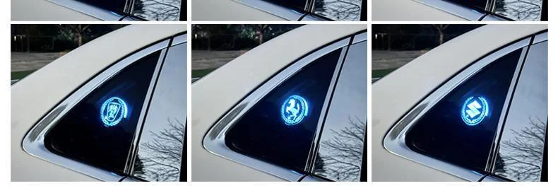 Car smart triangle window atmosphere modification lamp