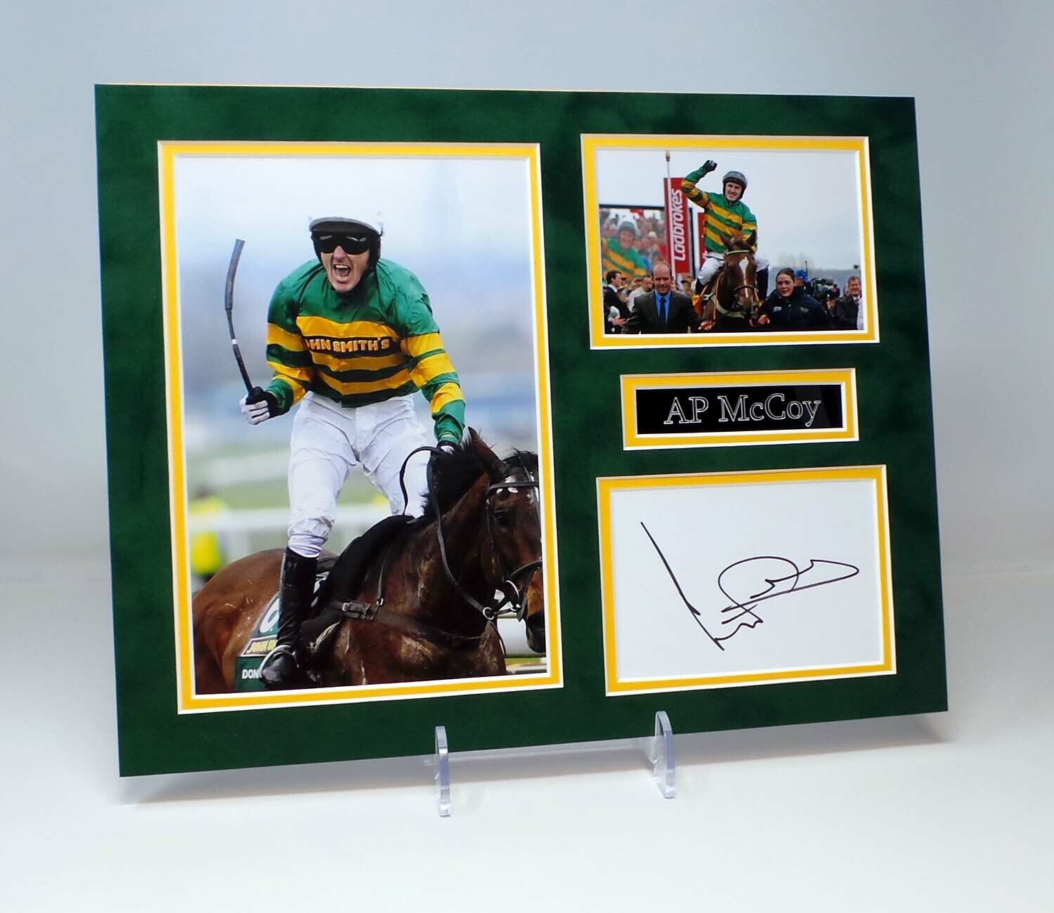 AP McCOY Signed Mounted Photo Poster painting Display AFTAL RD COA Horse Racing Champion Jockey