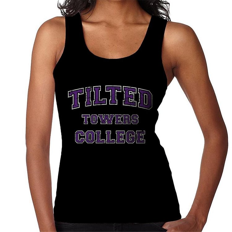 Fortnite Tilted Towers College Varsity Text Women's Vest