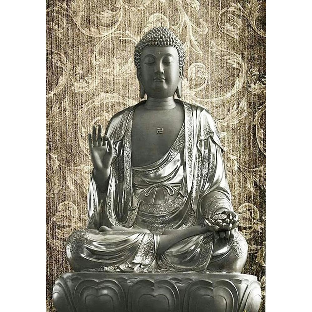 Buddha Statue 30x40cm(canvas) full round drill diamond painting