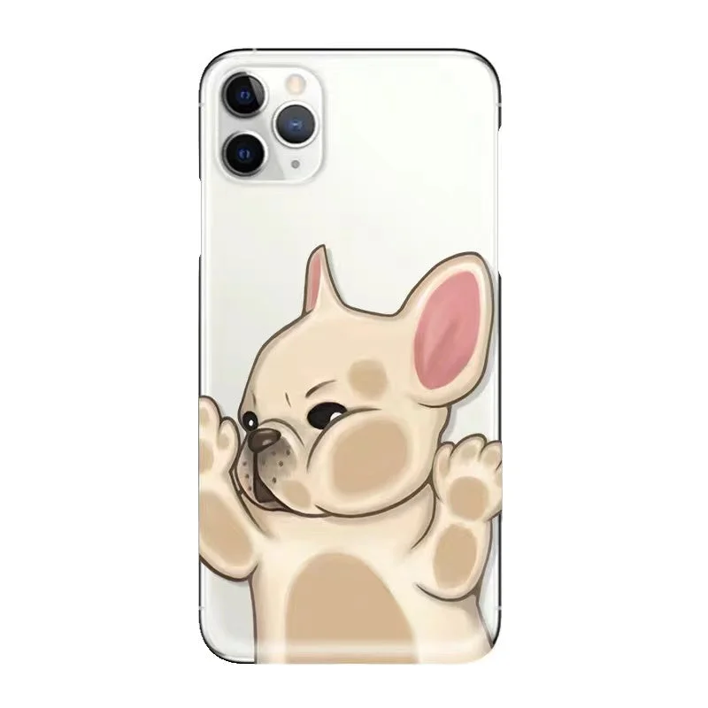 Cream & Tabby Bulldog Transparent Phone Case