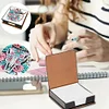 Flower Cow Leather Diamond Painting Notecard Box Contains 150 Sheets of Paper