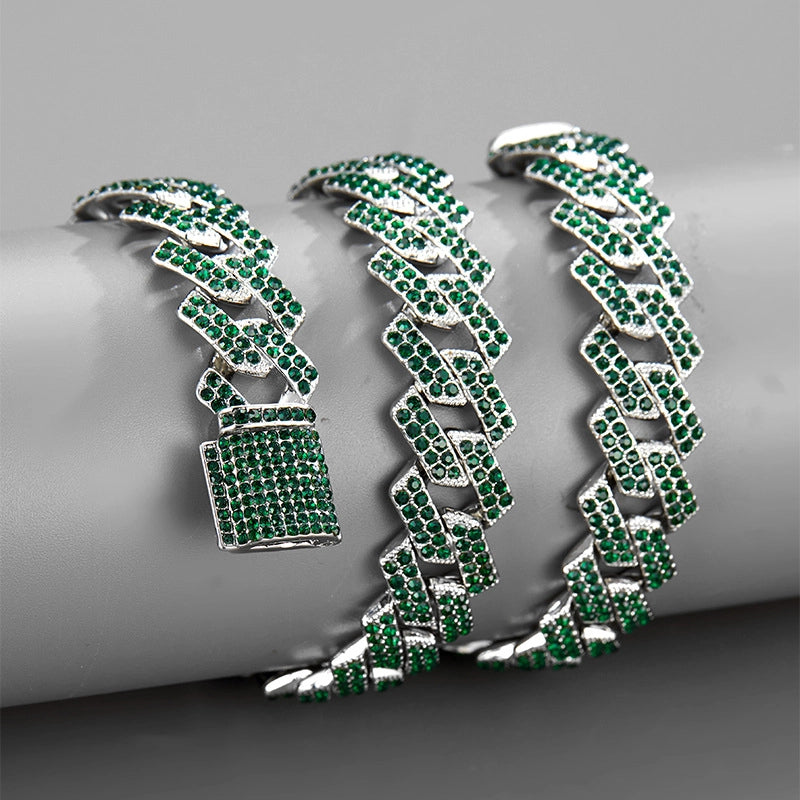 European And American Hot Men’s Personality Cuban Link Chain Street Fashion Rock Hip Hop Couple All-Match Necklace