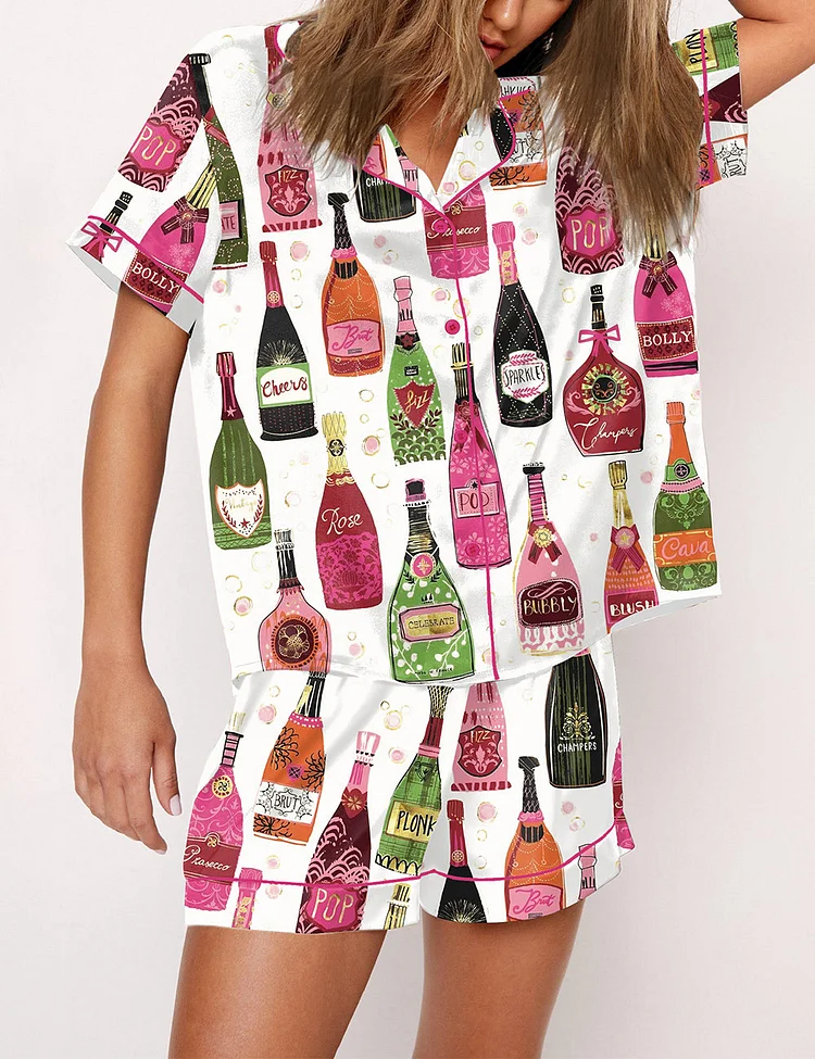 Women's Bubble Pop Fizz Pajama Set