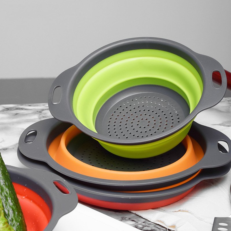 Folding drain basket