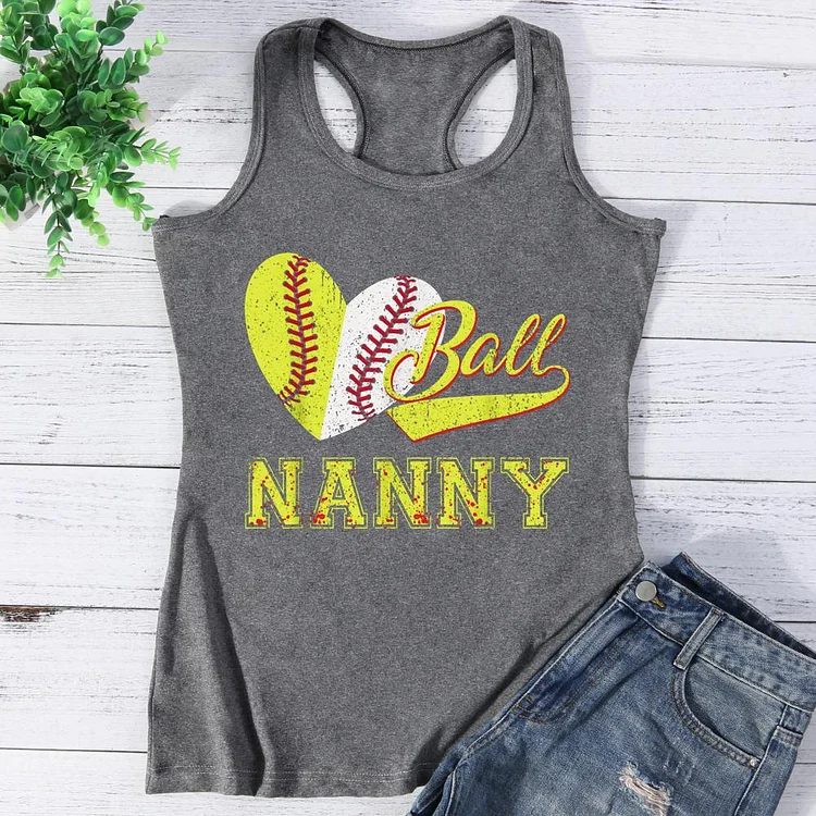 Baseball Nana Vest Top