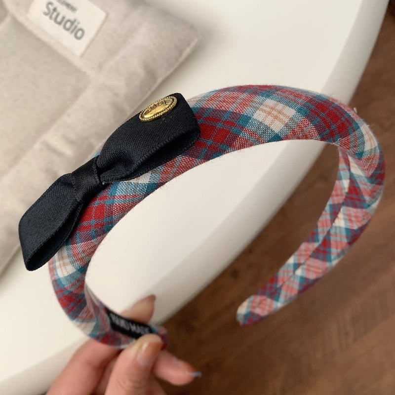 Vintage Style Lady Women’s Lattice Bow Knot Cloth Hair Clip Hair Band Hair Claws