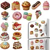 15pcs DIY Desserts And Cakes Diamond Painting Fridge Magnet