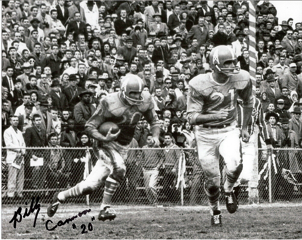 Billy Cannon autographed 8x10 Houston Oilers #1Deceased