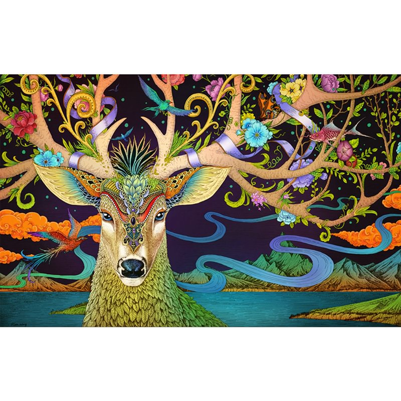 Ericpuzzle™ Ericpuzzle™ Magical Deer Wooden Puzzle