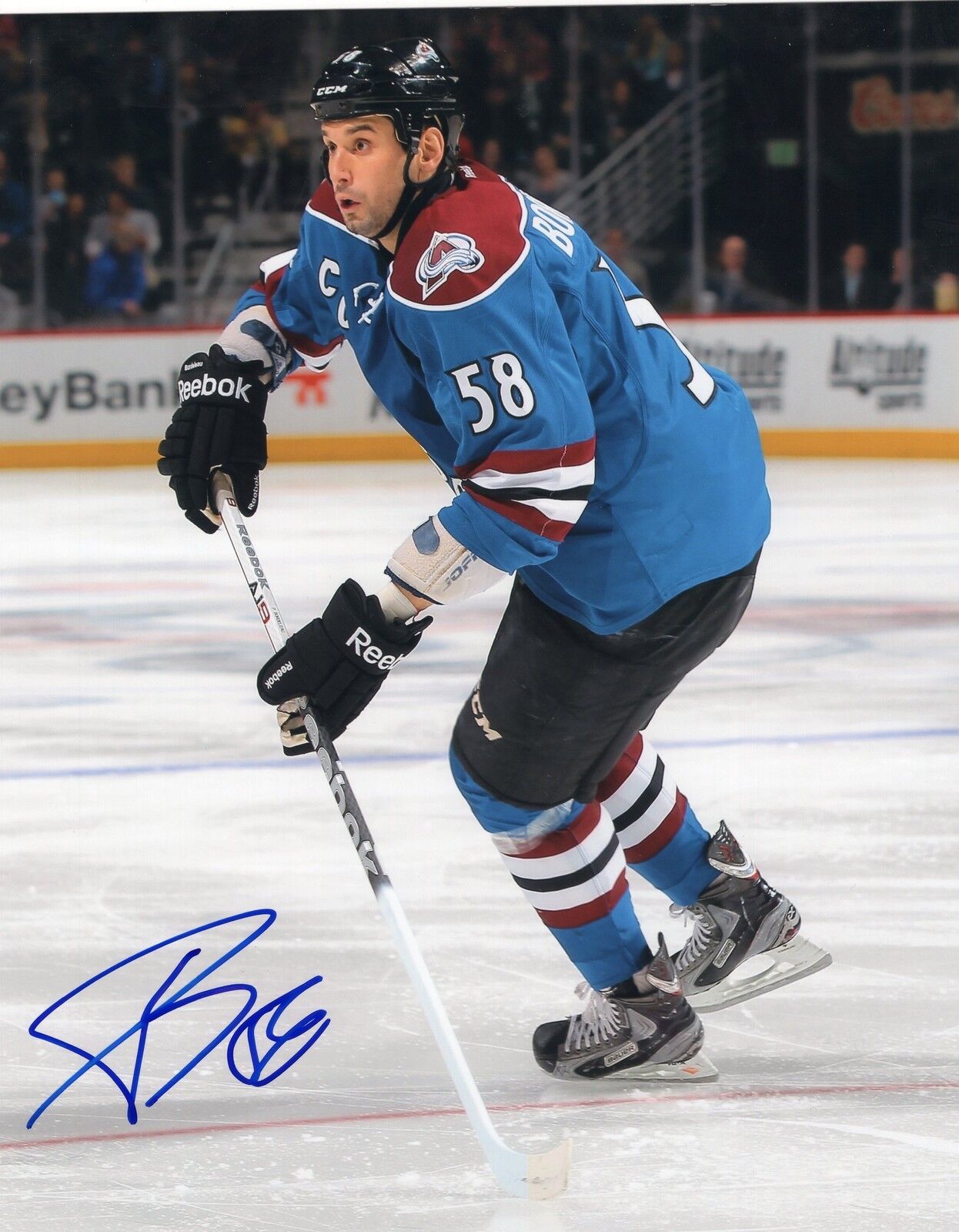 Patrick Bordeleau signed 8x10 Photo Poster painting w/COA Colorado Avalanche Hockey