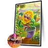 (45*60cm)Funny Sunflower - Full Square Drill Diamond Painting