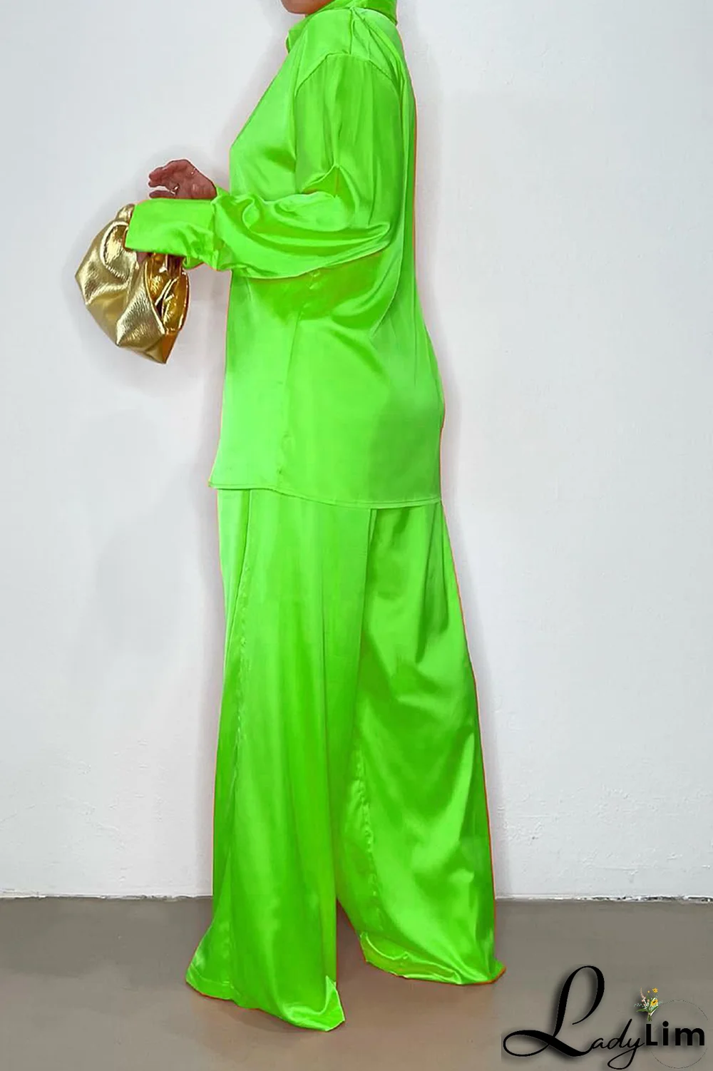 Coffee Casual Solid Patchwork Turndown Collar Long Sleeve Two Pieces