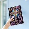 5D Diamond Painting Notebook 50 Pages A5 Diamond Art Diary Book (Purple Cross)