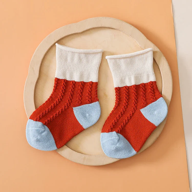 Baby Toddler Color Block Seamless Socks