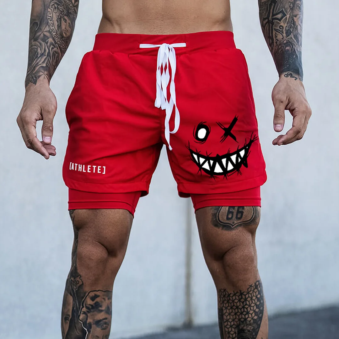 Men's Smiley Shorts Performance Shorts