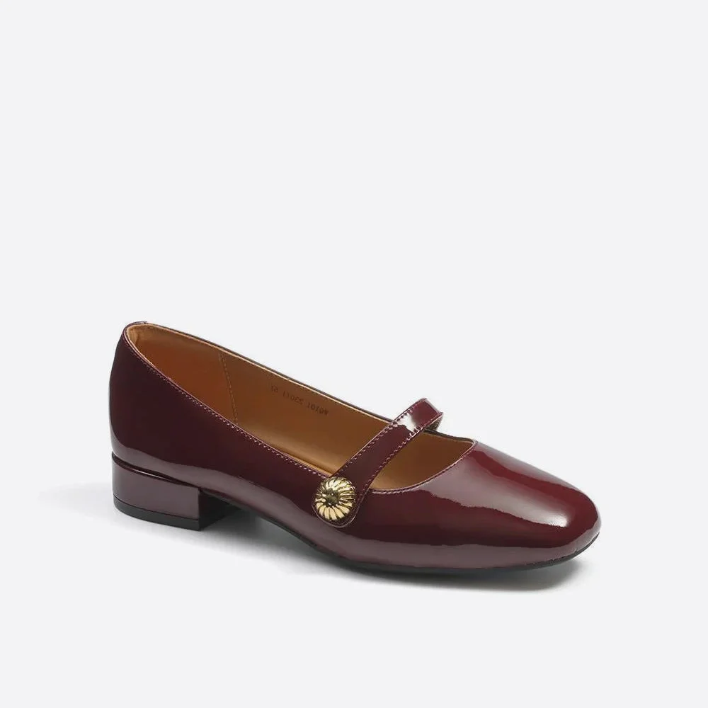 Vintage Flats Solid Color Mary Janes