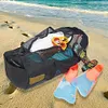 Multifunctional Mesh Tote Large Capacity Shoulder Bag for Outdoor Beach Swimming
