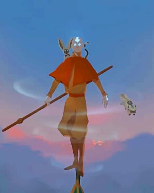 

Aang The Last Airbender – Paint By Numbers - 40*50CM, 501 Original