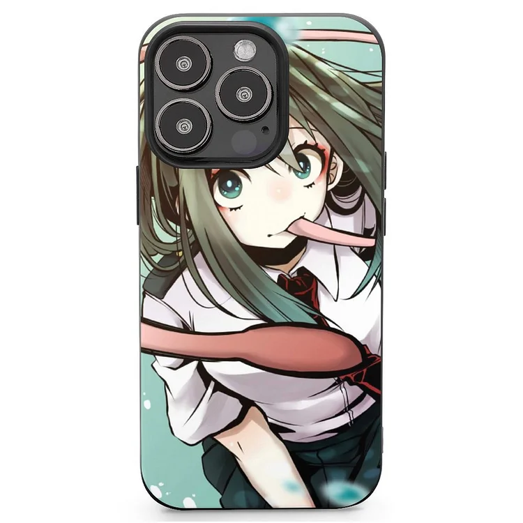 My Hero Academia Tsuyu Asui Anime My Hero Academia Phone Case Mobile Phone Shell IPhone 13 and iPhone14 Pro Max and IPhone 15 Plus Case - Heather Prints Shirts