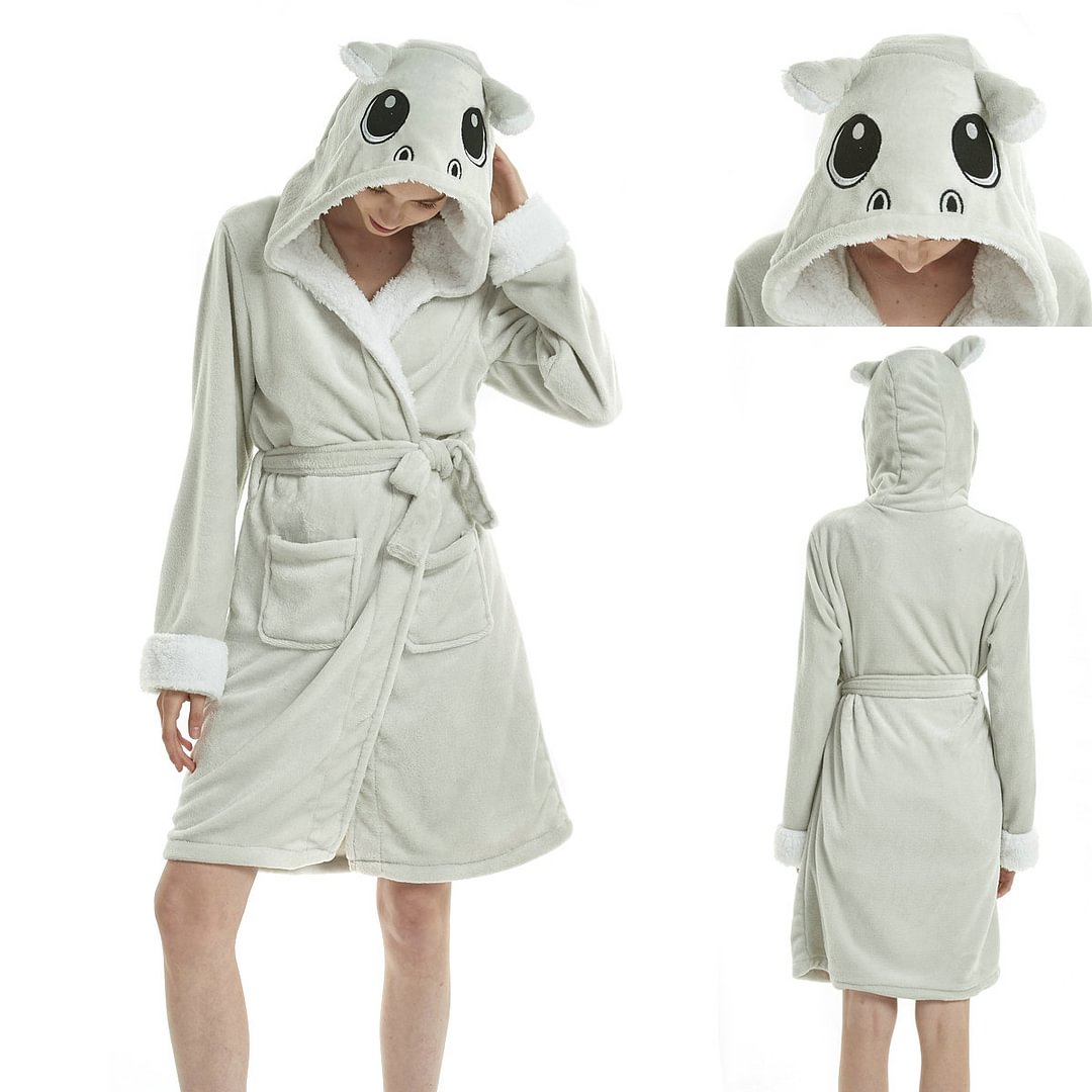 Hippo Kigurumi Robes Adult Animal Pajamas Womens Pajamas-Pajamasbuy