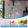 2pcs Dragonfly Diamond Painting Double-sided Crystal Window Suncatcher Craft Set Birthday Gifts Home Garden Decor Hanging Kit