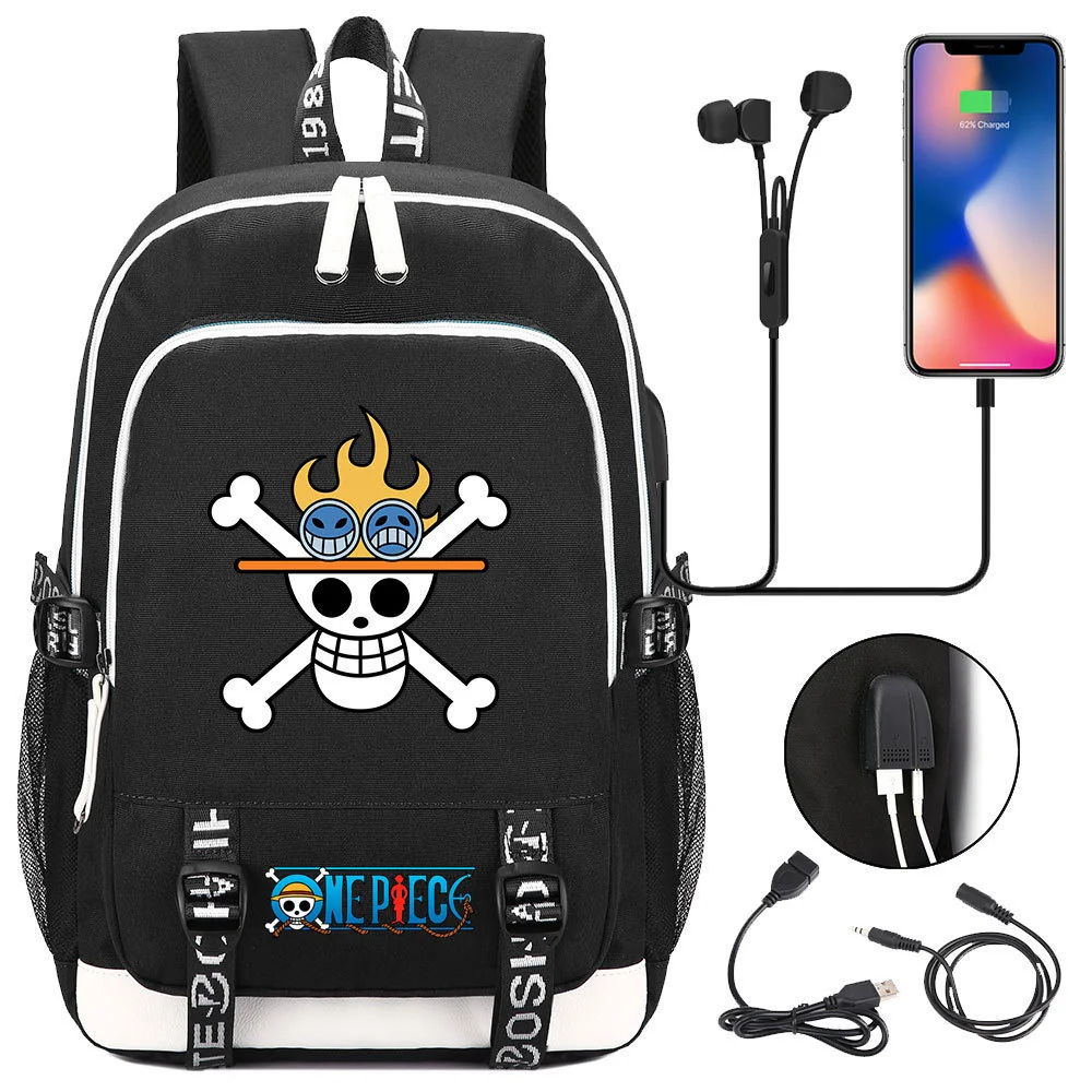 Buzzdaisy Premium One Piece Backpack with USB Charging Port and Laptop Protection - Multi-Pocket for Large Capacity Storage
