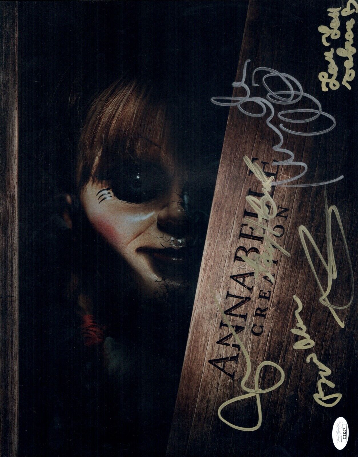 ANNABELLE CREATION Cast X6 Signed 11X14 Photo Poster painting In Person Autograph JSA COA Cert