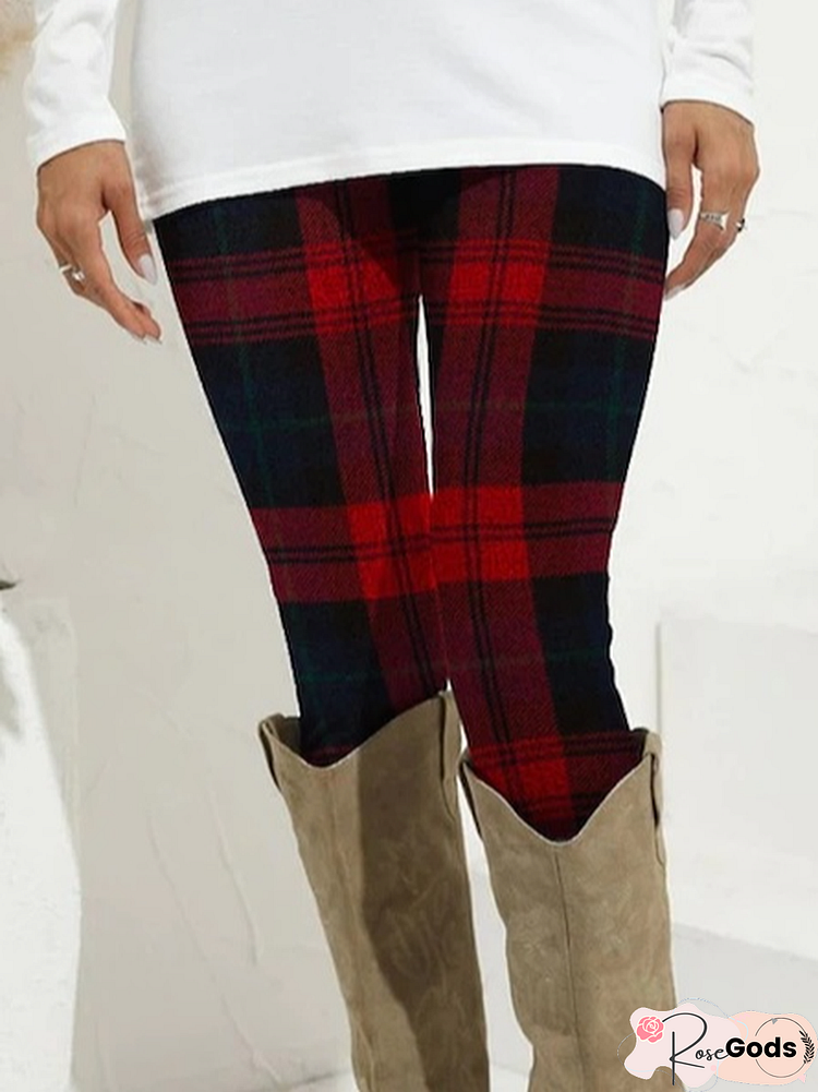 Regular Fit Grid Pants