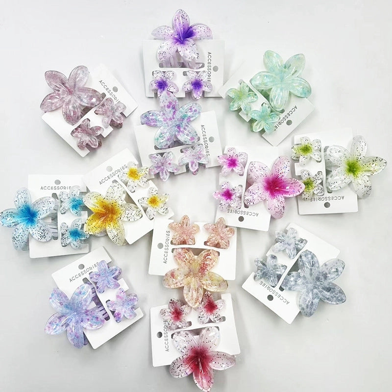 Minimalist Women’s Flower Resin Hair Claws