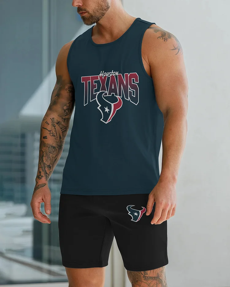 Houston Texans Limited Men's Tank Top And Shorts Set