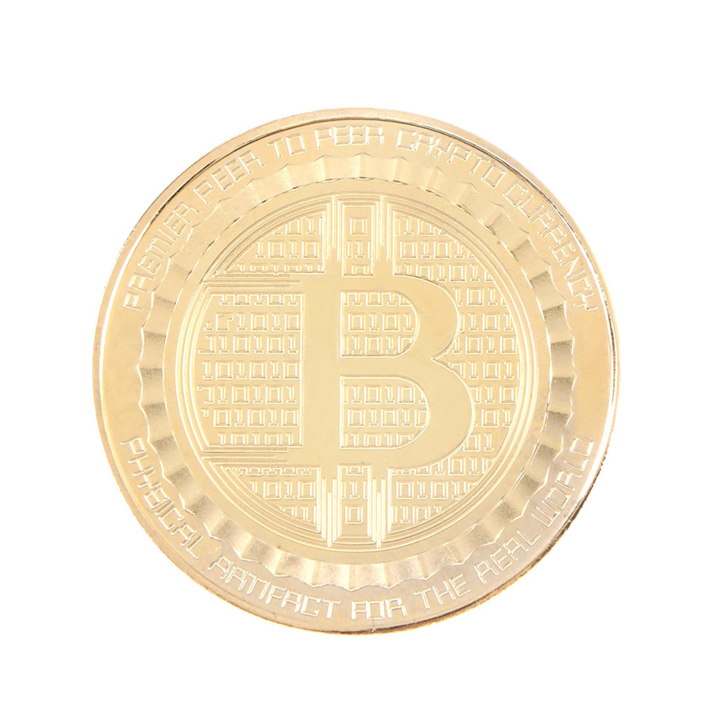 

Gold Plated Iron Bitcoin Commemorative Antique BTC Coin Art Collection Gift-186733, Silver, 501 Original