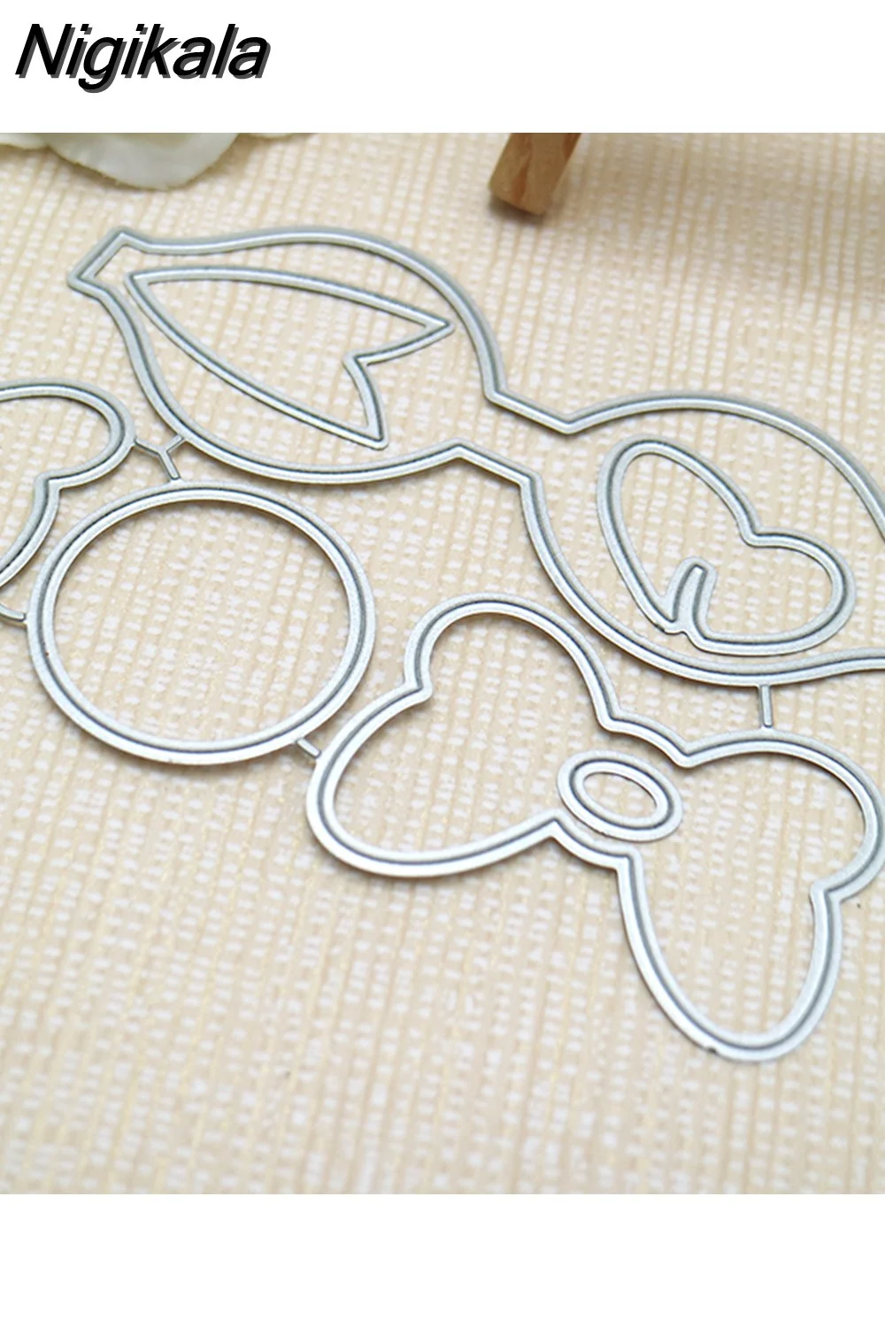 Nigikala Tie Album Greeting Card Paper Cutting Cutting Dies Metal Craft