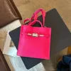 Soft cowhide handbag/crossbody bag, Birkin Kelly vintage tote bag