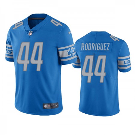 Men's Detroit Lions #44 Malcolm Rodriguez Blue Vapor Untouchable Limited Stitched Jersey U7KR