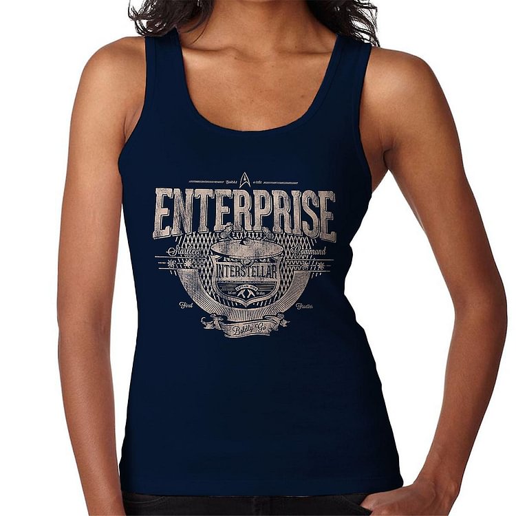 Enterprise Interstellar Star Trek Women's Vest