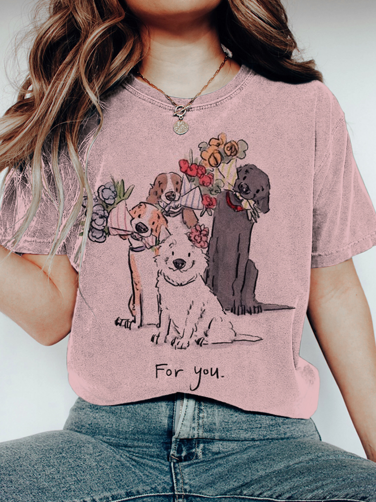 Chasing Love Puppy Vintage T-Shirt