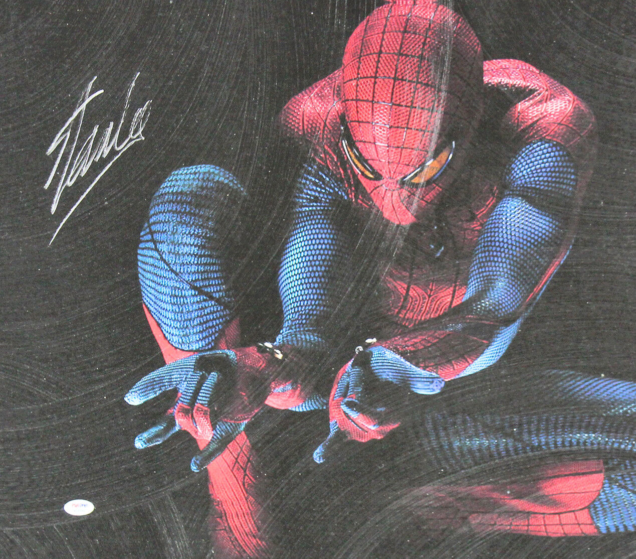 Stan Lee Marvel Authentic Signed 20x24 Spider-Man Canvas PSA/DNA #W18580