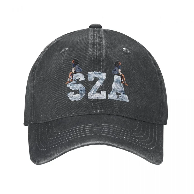 Retro SZA SOS Rapper 90s Baseball Caps for Men Women Distressed Washed Snapback Hat Outdoor Activities Adjustable Hats Cap