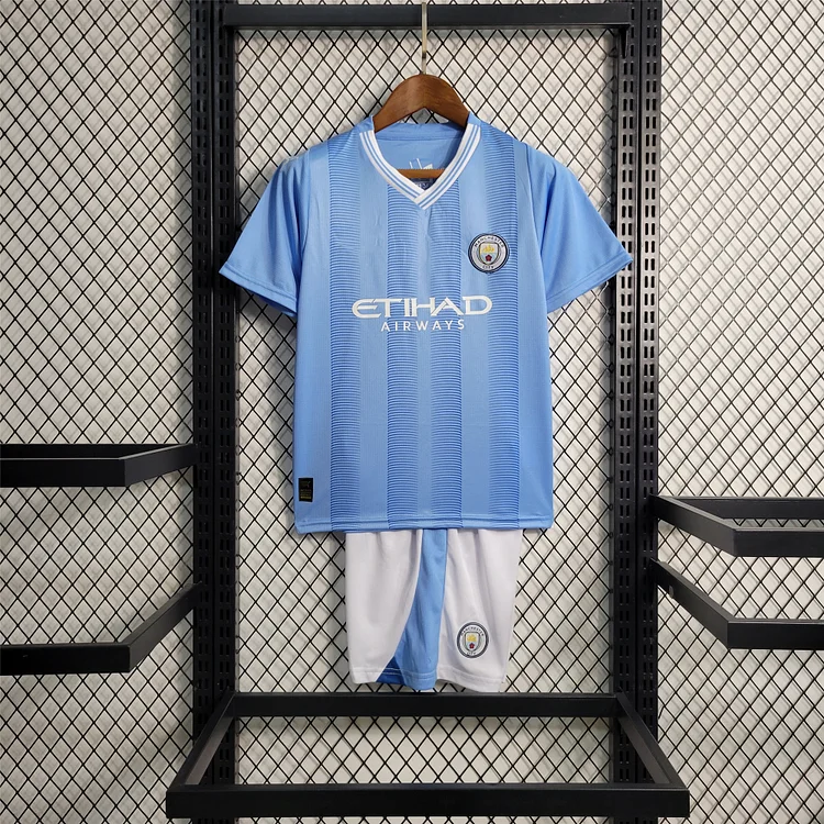 Man City Heimtrikot Kinder Mini Kit 2023-2024