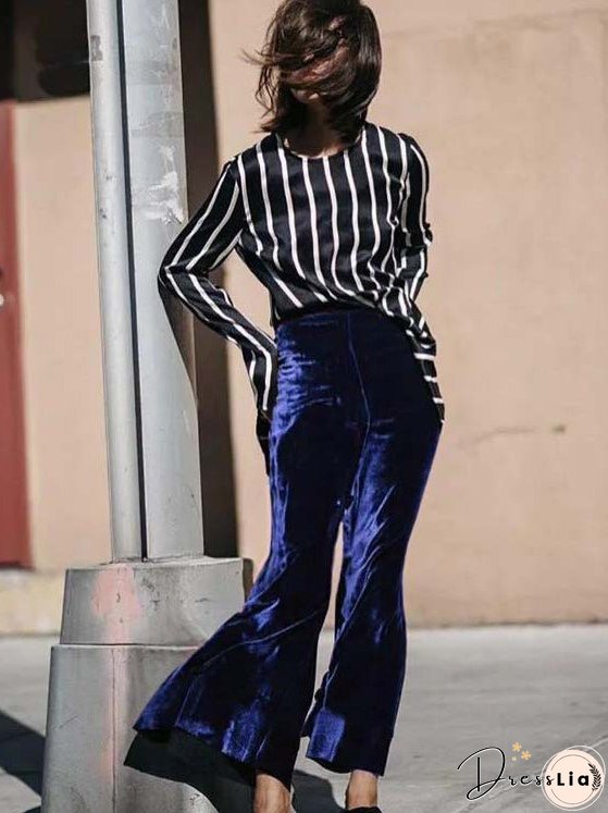 Vintage Gold Velvet Pants