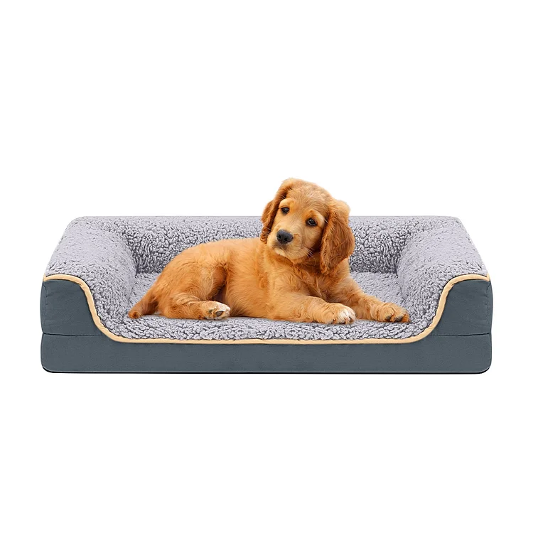 Dog Bed for Large Medium Small Dogs Orthopedic Dog Sofa Bed Non Slip Pet Couch with Removable Washable Cover Supportive Egg Crate Foam S to XL