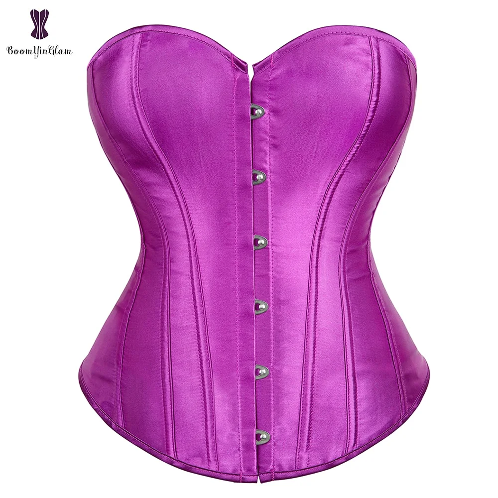 Billionm Size Satin Dance Overbust Corselet Body Shaperwear Women Sexy Corsets And Bustiers #818