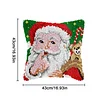 Christmas-DIY Latch Hook Rug Pillowcase Kits 43*43cm
