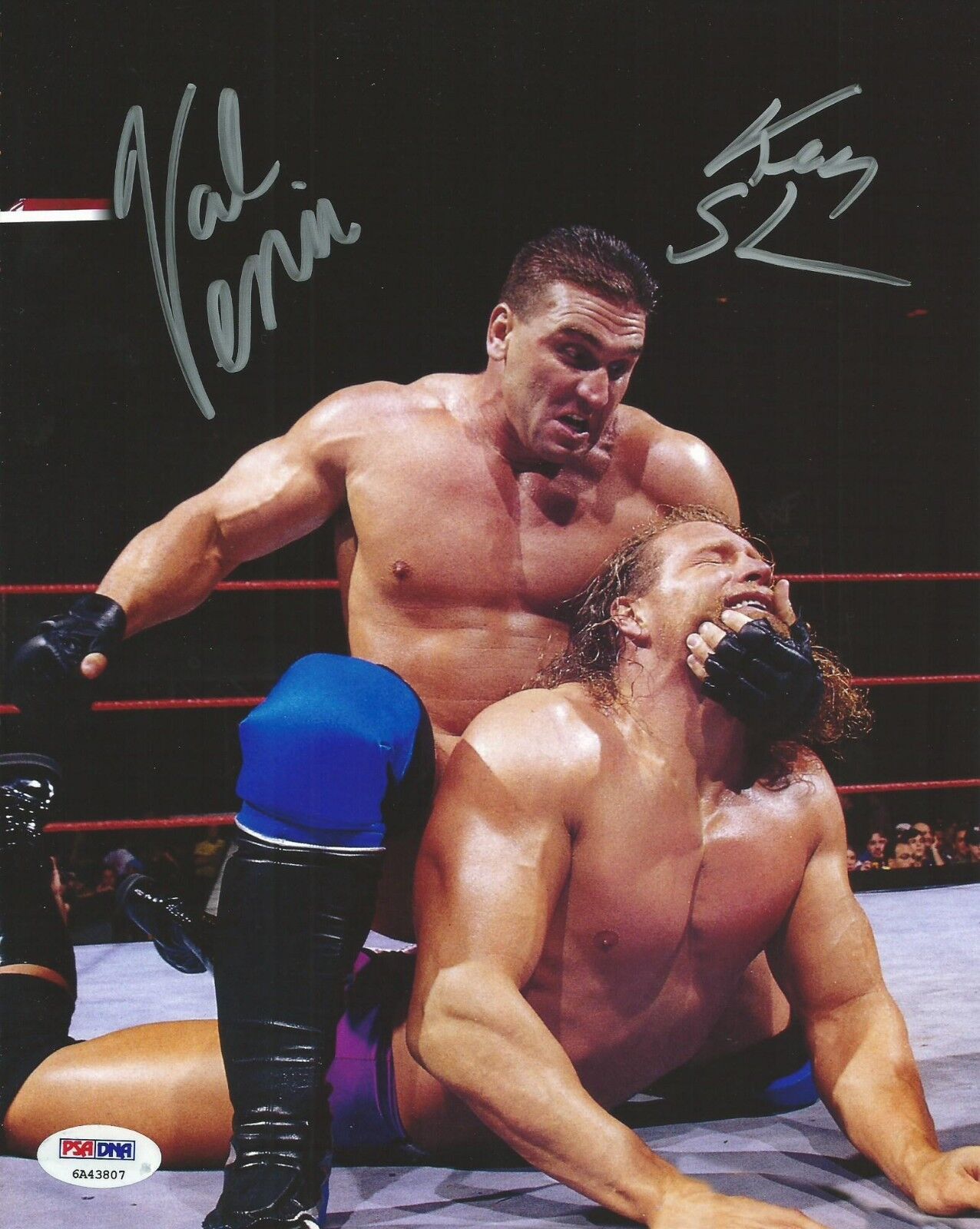 Ken Shamrock & Val Venis Signed WWE 8x10 Photo Poster painting PSA/DNA COA Picture Autograph UFC